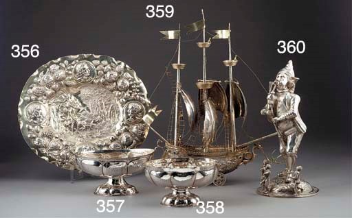 A German Silver-Gilt Show Plate