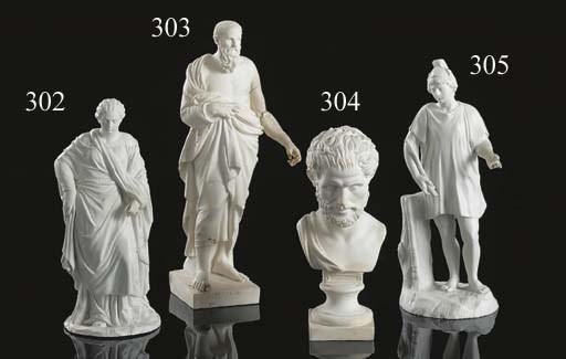 A Buen Retiro white biscuit figure