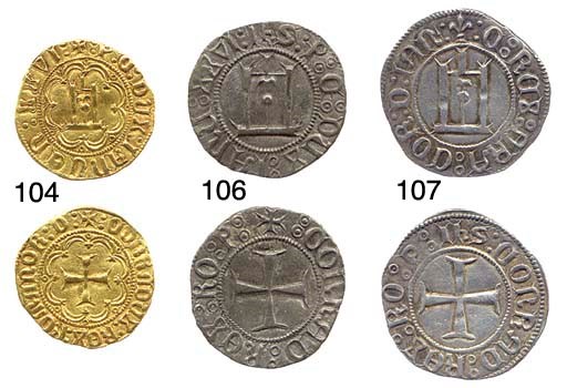 Grosso, 3.228g., :C:REX:FRA:COR:D:IAN:, castello in cerchio perlinato con gigli sopra, rov. IhS:CONRAD:REX:RO:P:, croce in cerchio perlinato (B.926; CNI.139.8; Dup.535; Lun.102; MIR.98), SPL
