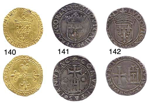 Testone o Lira senza Istrici, 10.508g., +LVDOVIC'.XII. REX.FRANCOR. IA.D:, scudo di Francia coronato in cerchio lineare e perlinato, rov. +COMVNITAS.IANVEAC., croce su castello fra due stelle a otto punti, in cerchio lineare e perlinato (CNI.192, 27/28; Dup.754; Lun.161; MIR.156), piccolo difetto di conio e piccoli colpi sul dir., altrimenti BB, molto rara