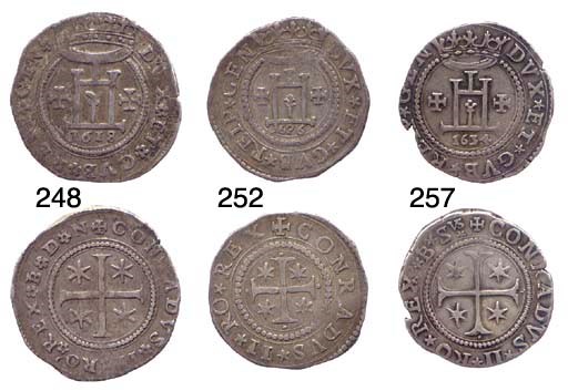 Quarto di Scudo, 1618, 9.381g., come prec., sigla IB DN (CNI.324,6; Lun.232; M.15.28; MIR.233/9), mMB