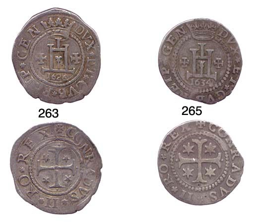 Ottavo di Scudo, 1634, 4.127g., come prec. (CNI.-; Lun.-; M.-; MIR.-), MB, di grande rarità
