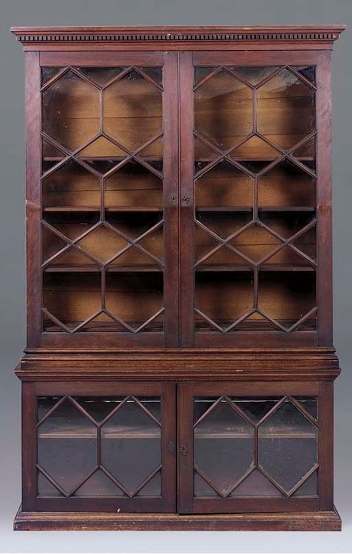 A MAHOGANY BOOKCASE