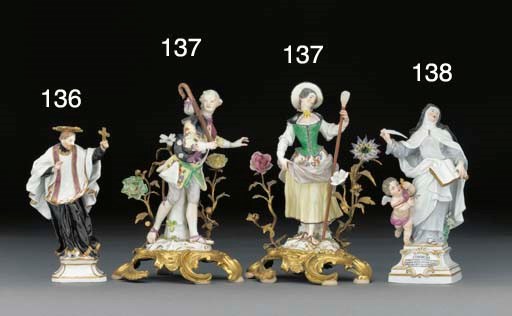A Meissen figure of St. John Nepomuk