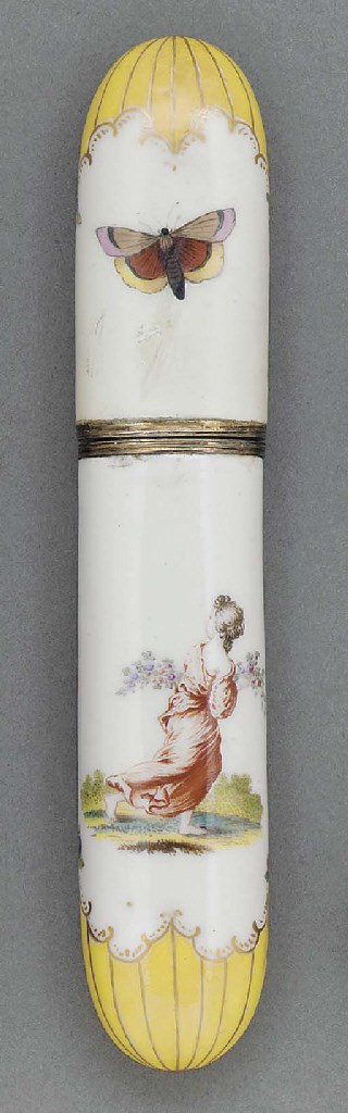 A Kloster-Veilsdorf white-metal mounted needlecase