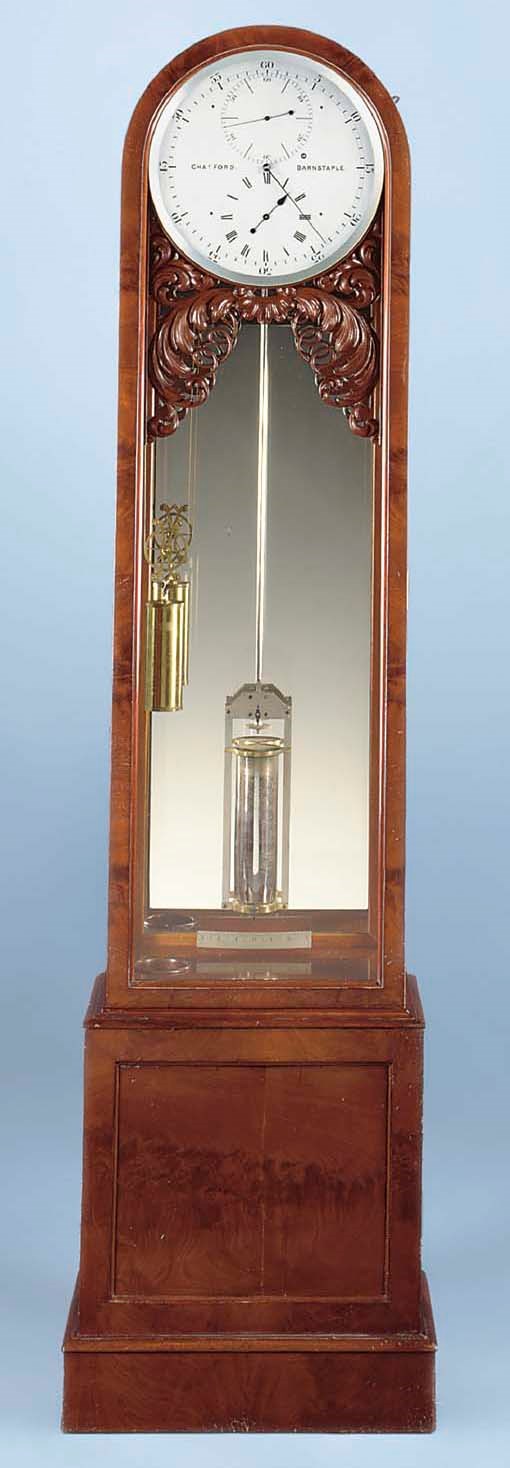 A Victorian mahogany small longcase regulator