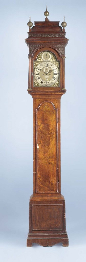 A George I walnut longcase clock