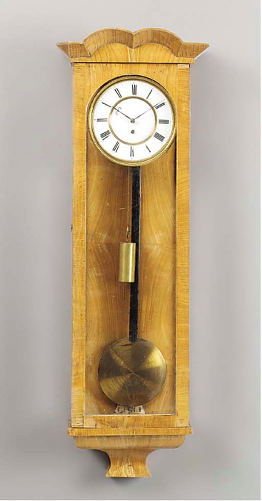 A German Vienna wall regulator, late 19th century