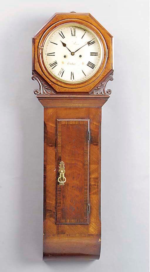 A Victorian mahogany striking longcase wall clock, mid 19th century