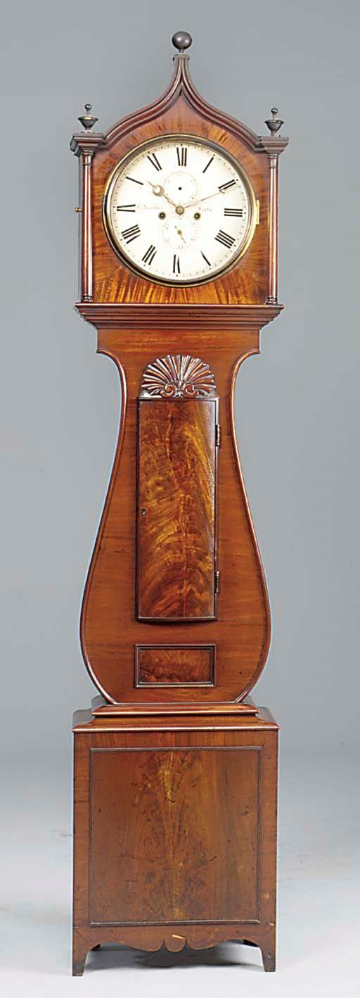 A William IV Scottish mahogany longcase clock, circa 1835