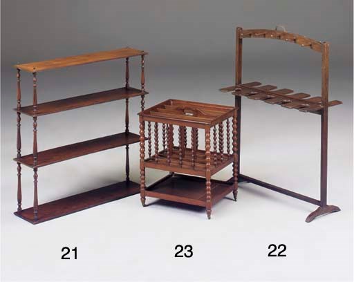 A VICTORIAN MAHOGANY CANTERBURY