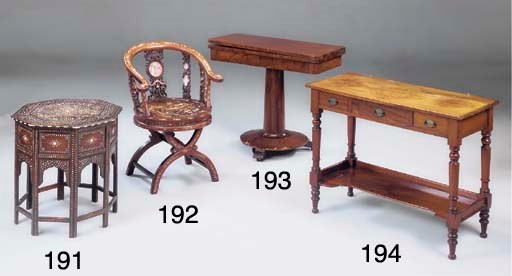 A CHINESE HARDWOOD AND IVORY INLAID ELBOW CHAIR