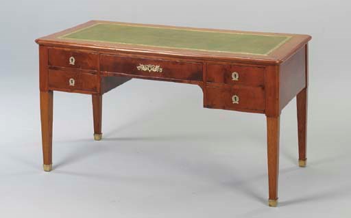 AN EMPIRE STYLE GILT-BRONZE-MOUNTED DESK,