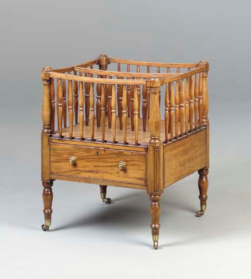 A REGENCY MAHOGANY CANTERBURY,