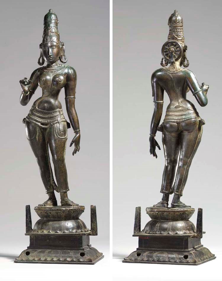A Large Bronze Figure of Parvati