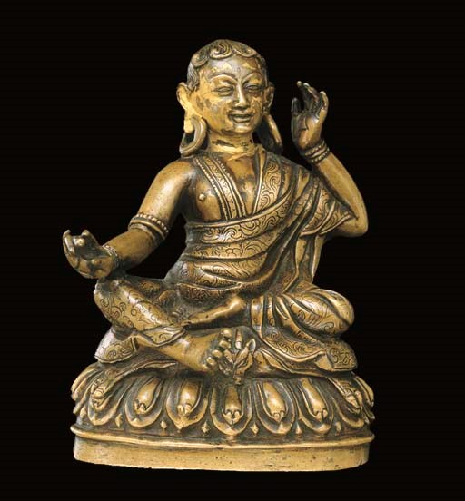 A Bronze Figure of Milarepa