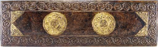 A Copper Repoussé Manuscript Cover