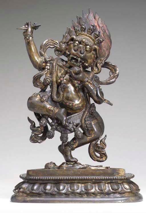 A Bronze Figure of Simhamukha Dakini