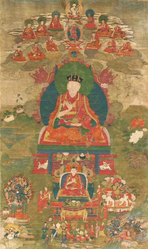 A Thangka of Dudul Dorje, the 13th Karmapa (1733-97)