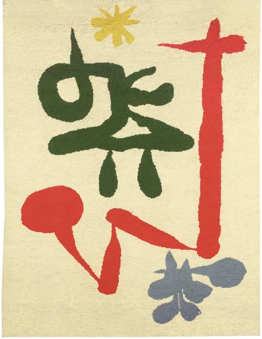 After a Design by Joan Miro (1893-1983)