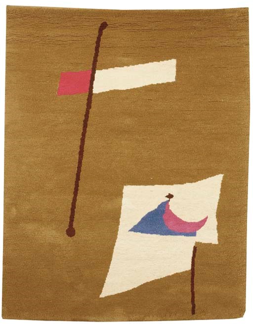 After a Design by Joan Miro (1893-1983)