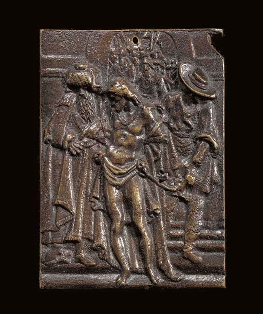 PLAQUETTE EN BRONZE REPRESENTANT L'ECCE HOMO