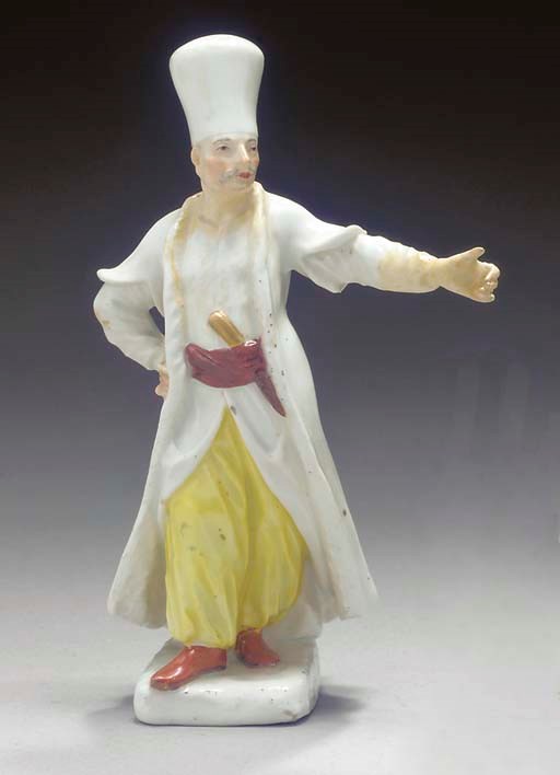 STATUETTE EN PORCELAINE DE MEISSEN DU XVIIIEME SIECLE