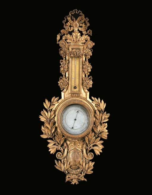 BAROMETRE-THERMOMETRE D'EPOQUE LOUIS XVI