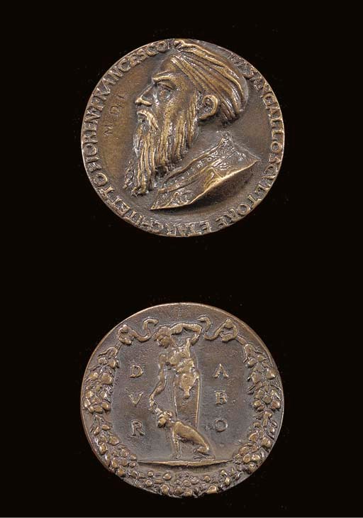 MEDAILLE EN BRONZE REPRESENTANT FERDINAND ALPHONSE, DUC DE CALABRE