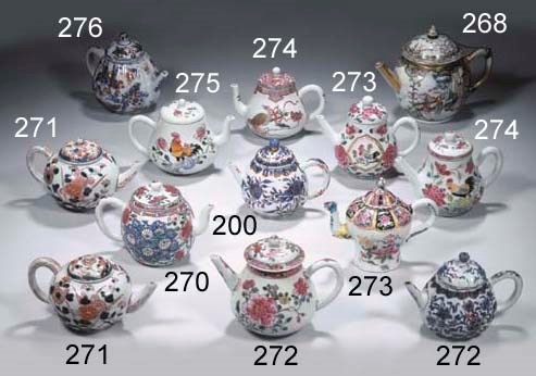 Two famille rose teapots and covers