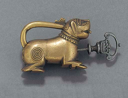 A Persian lock in the form of a lion,th Century