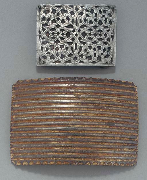 A Persian steel openwork buckle,th Century