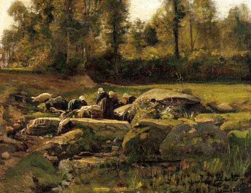 Jules-Adolphe-Aimé-Louis Breton (French, 1827-1906)