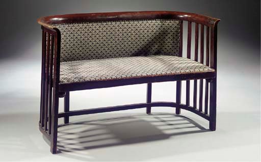 A bentwood settee