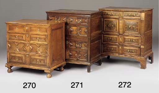An English cedar chest of drawers