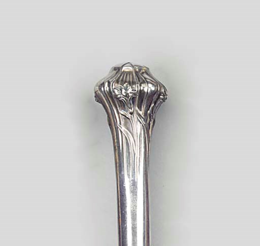 A CONTINENTAL SILVER MOUNTED WOOD WALKING STICK