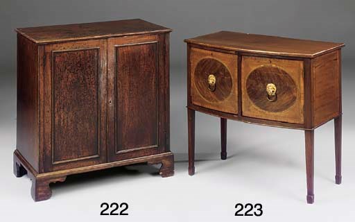 A mahogany cupboard