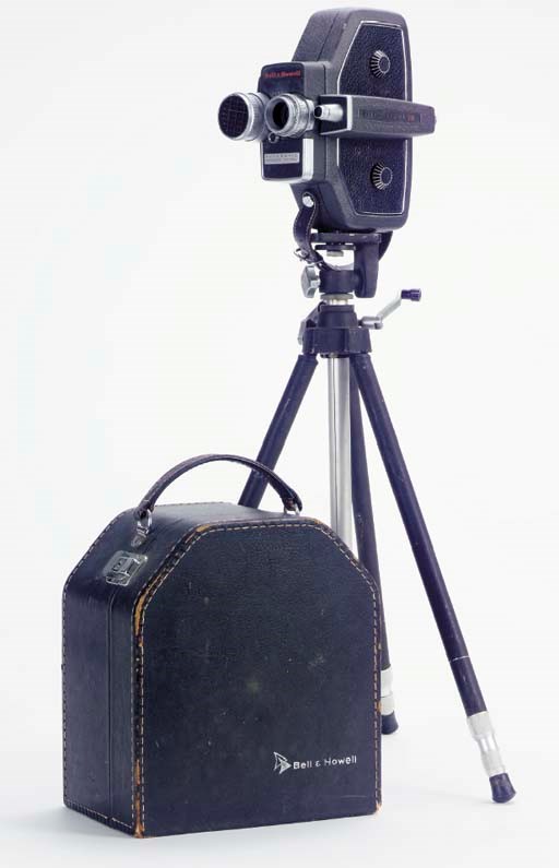 CLARK GABLE 16MM MOVIE CAMERA AND TRIPOD