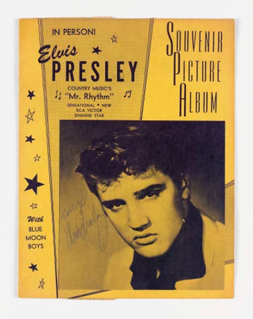 ELVIS PRESLEY SIGNED 'SOUVENIR PICTURE ALBUM'