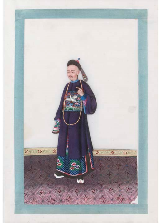 An export part ricepaper album, 19th century