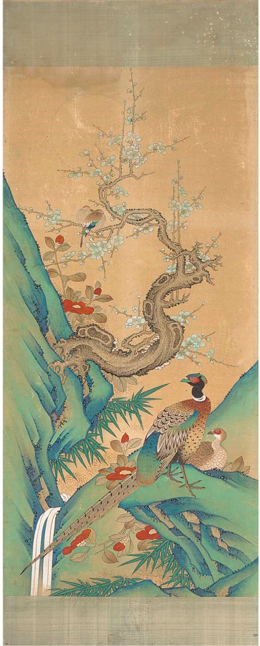 Three Chinese paintings on silk, 18th/19th century