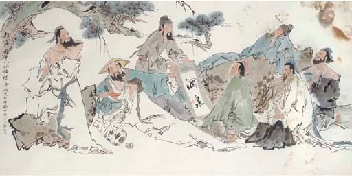 A large painting after Fan Zeng (b.1938)