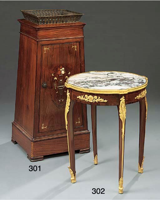 A French kingwood and veneered jardiniere stand