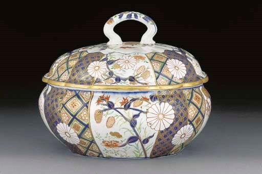 A Chelsea Imari tureen and cover
