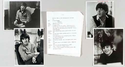 THE BEATLES. Typed manuscript of their interview conducted by Jean Shepherd, published in Playboy, February 1965. Together 47 pages, numbered 7 to 52, 4to, with some editorial corrections.