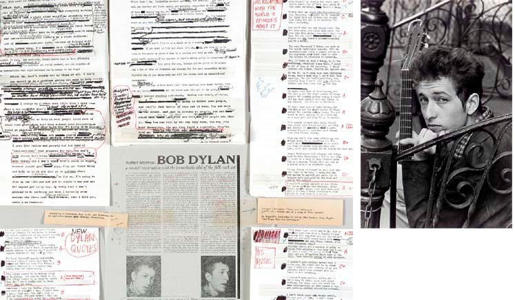 DYLAN, Bob (b.1941). Typed manuscript of his interview conducted by Nat Hentoff, published in Playboy, March 1966. 39 pages, 4to.
