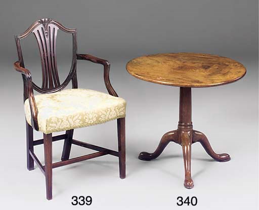 A George III mahogany tripod table