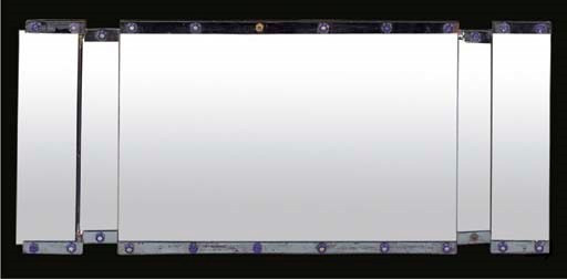 A triple plate smoked glass mirror