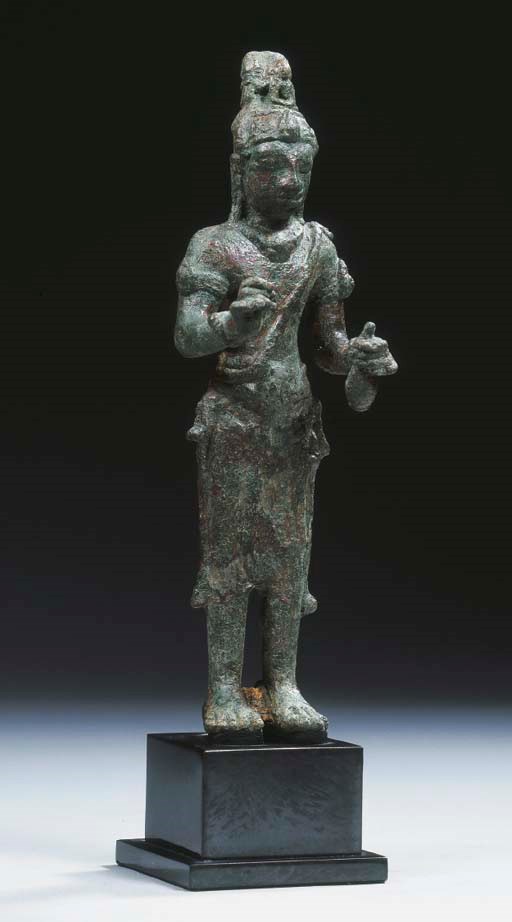 a peninsular thai bronze figure of padmapani