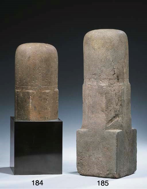 a khmer sandstone lingam